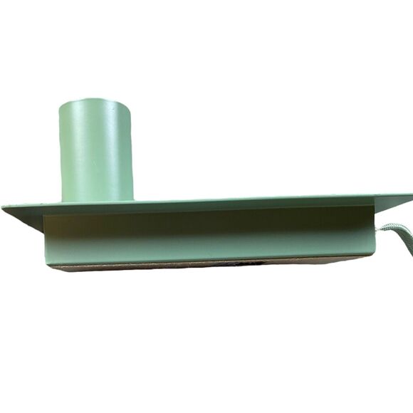 Mercantile Design Table Top Edison Lamp NEW W TAG Minimalist Simple Teal & Gold - Picture 12 of 13